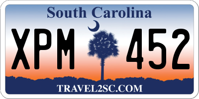 SC license plate XPM452