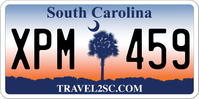 SC license plate XPM459