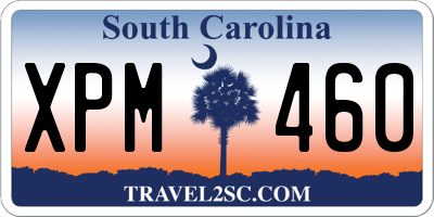 SC license plate XPM460