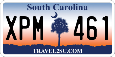 SC license plate XPM461