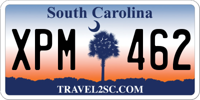 SC license plate XPM462