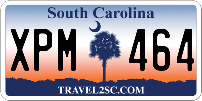 SC license plate XPM464
