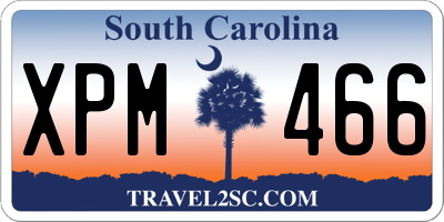 SC license plate XPM466