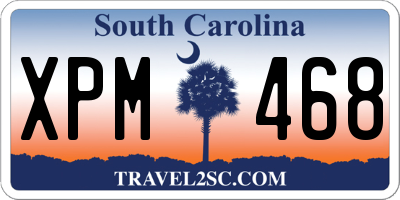 SC license plate XPM468