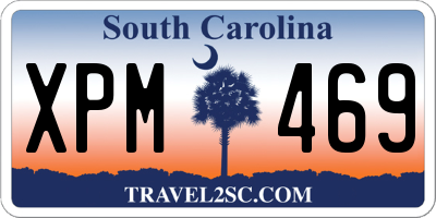SC license plate XPM469