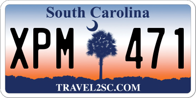 SC license plate XPM471