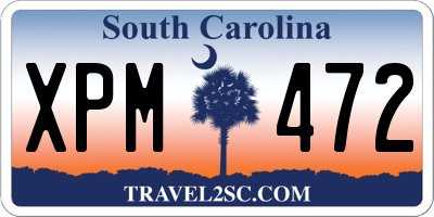 SC license plate XPM472