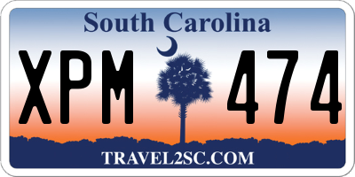 SC license plate XPM474
