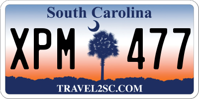 SC license plate XPM477