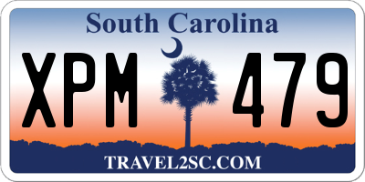 SC license plate XPM479