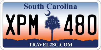 SC license plate XPM480