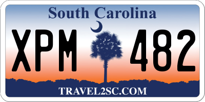 SC license plate XPM482