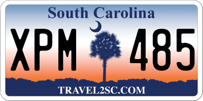 SC license plate XPM485