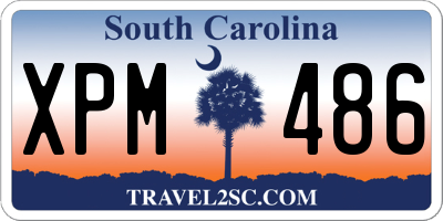 SC license plate XPM486