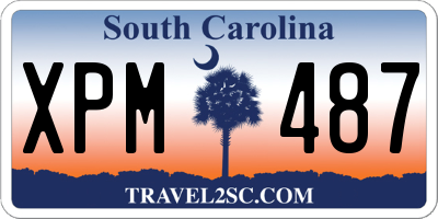 SC license plate XPM487