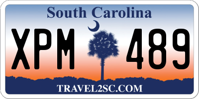 SC license plate XPM489