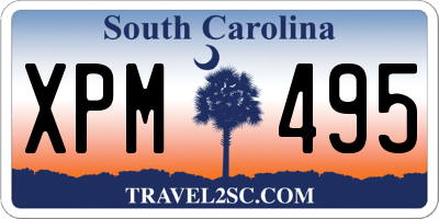 SC license plate XPM495