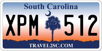 SC license plate XPM512