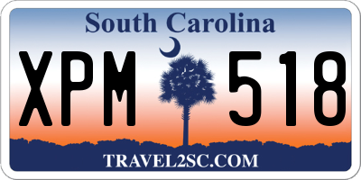 SC license plate XPM518