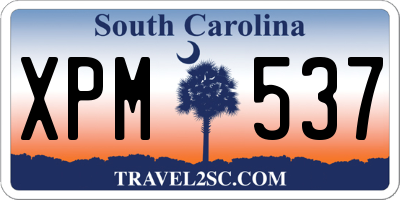SC license plate XPM537