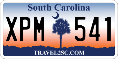 SC license plate XPM541