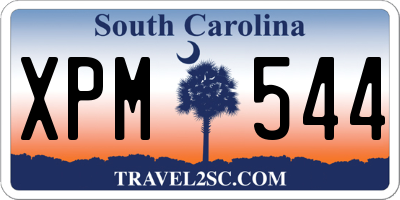 SC license plate XPM544
