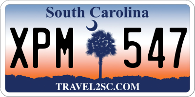 SC license plate XPM547