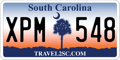 SC license plate XPM548