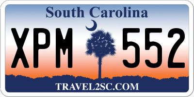 SC license plate XPM552