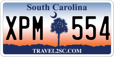 SC license plate XPM554