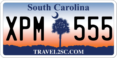 SC license plate XPM555