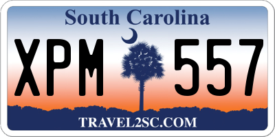 SC license plate XPM557