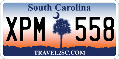 SC license plate XPM558