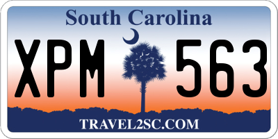 SC license plate XPM563