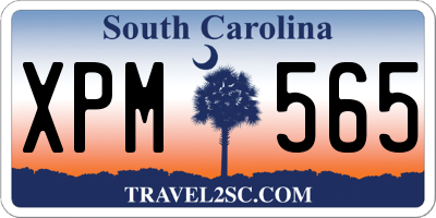 SC license plate XPM565