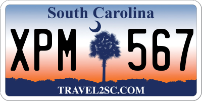 SC license plate XPM567