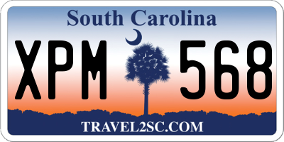SC license plate XPM568