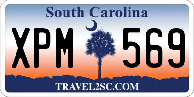 SC license plate XPM569