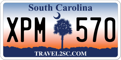 SC license plate XPM570