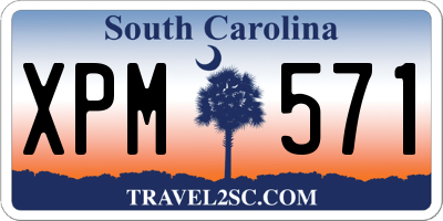 SC license plate XPM571