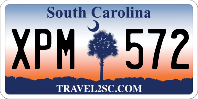 SC license plate XPM572