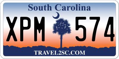 SC license plate XPM574