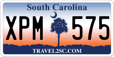 SC license plate XPM575