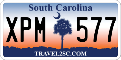 SC license plate XPM577