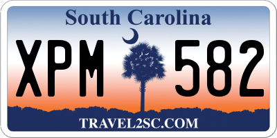 SC license plate XPM582