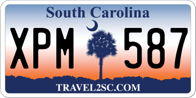 SC license plate XPM587