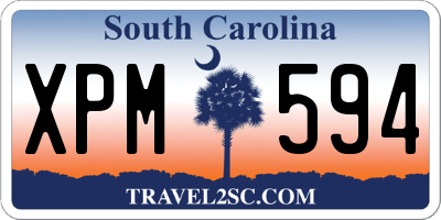SC license plate XPM594