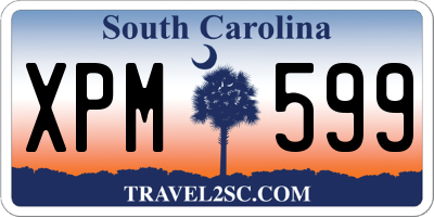 SC license plate XPM599