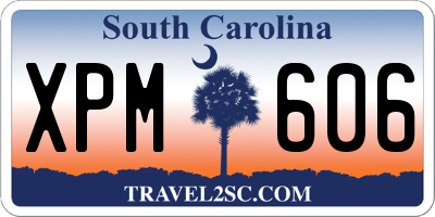 SC license plate XPM606