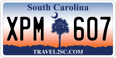 SC license plate XPM607